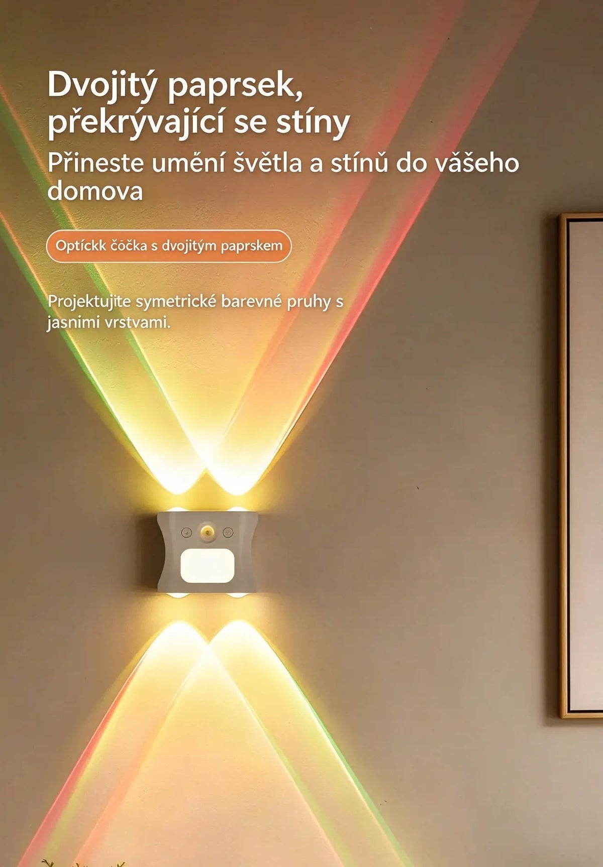 50% SLEVA🔥Magnetická RGB nástěnná lampa s pohybovým senzorem, dobíjecí, dálkové ovládání, vícebarevná atmosférická lampa