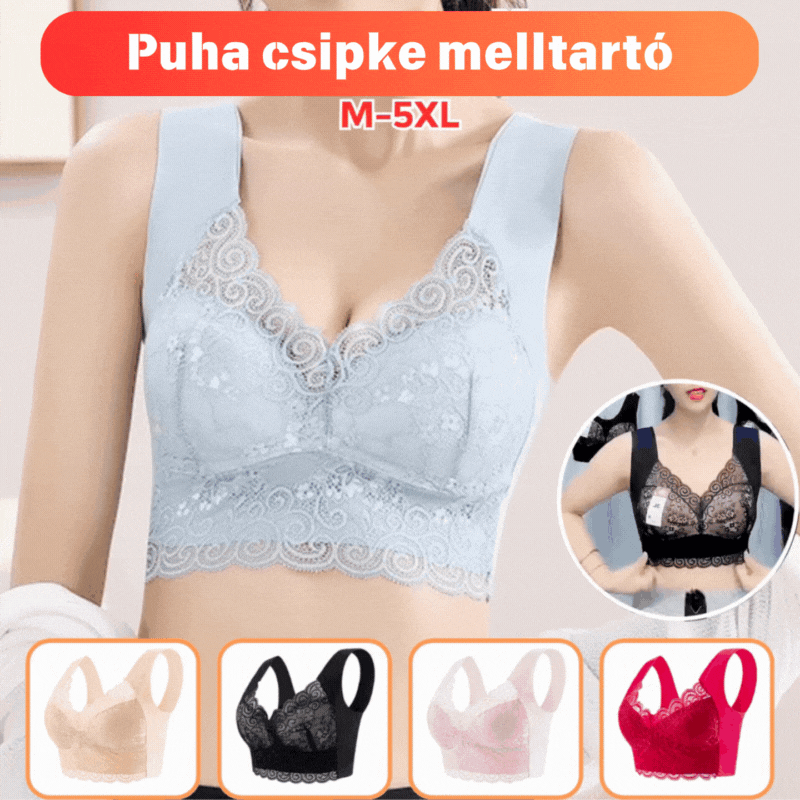 50% SLEVA 💗【3 kusů】Velikostně velká bezešvá podprsenka pro ženy 40–110 kg, boční opora, korekce prověšení, tenký střih, krajková podprsenka typu tank top