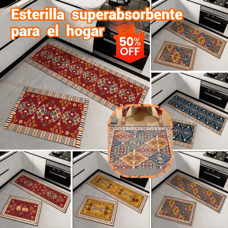 🔥 Kup 1, získej 1 ZDARMA｜Kuchyňská rohož z měkké diatomitové hlíny 40×60 cm + 40×120 cm, savá na vodu a olej, protiskluzová, omyvatelná, odolná proti špině a opotřebení
