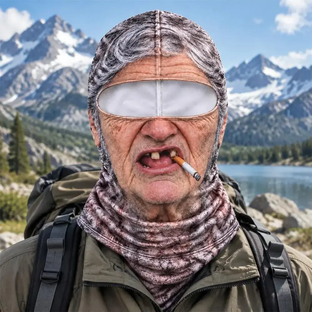 50% SLEVA 🔥😎 3D zábavná realistická lyžařská maska obličeje, teplá mikrovlákenná kukla, vhodná na lyžování, snowboard, cyklistiku a turistiku, 3 motivy