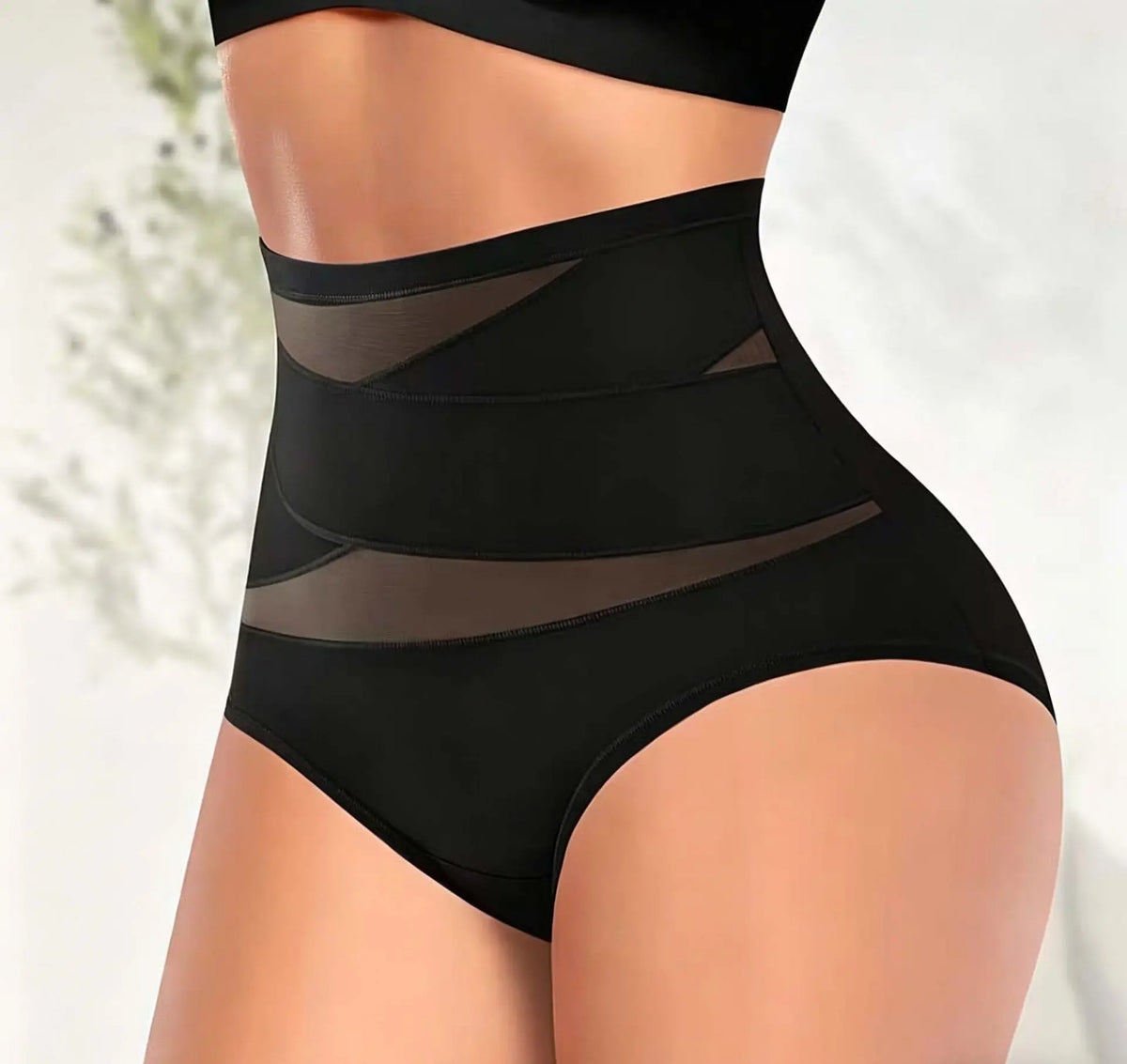 🔥Kupte 1, dostanete 2 zdarma 👙【S-3XL】Dámské vysokopásové tvarovací kalhotky se zkříženými pásky na břiše, ledový hedvábí, tenké a prodyšné, 360° zpevnění břicha, pro váhu 40–100 kg
