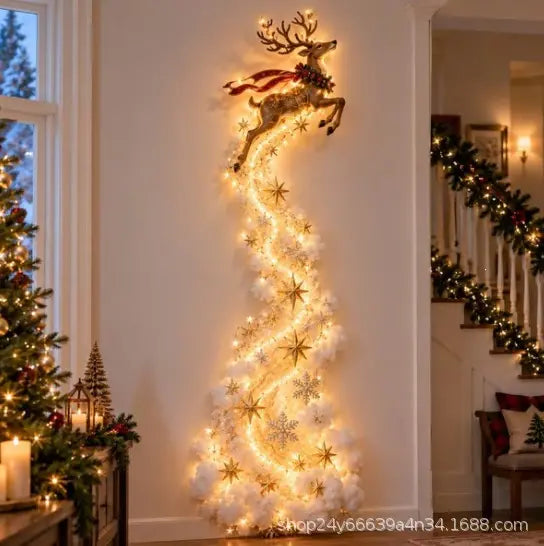 50% SLEVA🎄✨Vánoční nástěnné osvětlení Kouzelná stezka, LED vánoční dekorace na zeď, interiér i exteriér