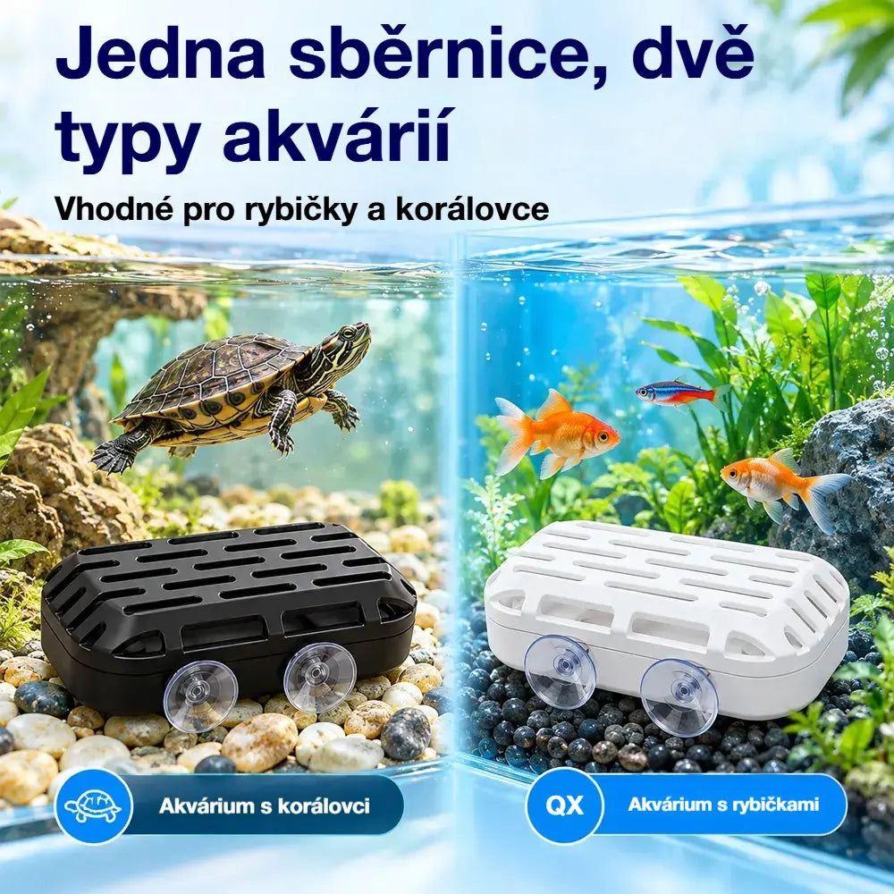 50% SLEVA🐢 Sběrač nečistot pro želví akvárium, gravitační sběr výkalů, dvě přísavky, snadné čištění akvária, snižuje nutnost časté výměny vody
