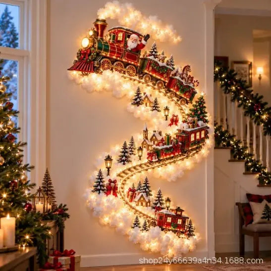 50% SLEVA🎄✨Vánoční nástěnné osvětlení Kouzelná stezka, LED vánoční dekorace na zeď, interiér i exteriér