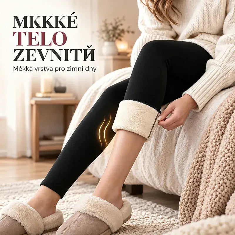 🔥50% SLEVA｜【S–5XL】Dámské teplé legíny z jehněčí vlny, oteplené a zhuštěné, vysoký pas, úzký střih, na podzim a zimu, novinka 2026