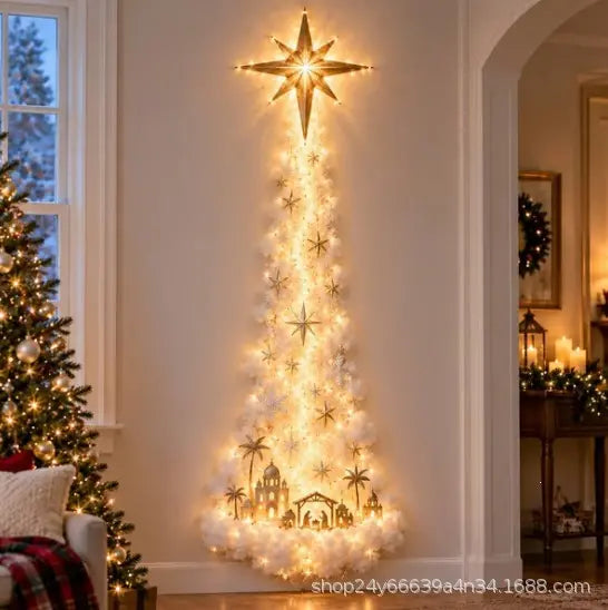 50% SLEVA🎄✨Vánoční nástěnné osvětlení Kouzelná stezka, LED vánoční dekorace na zeď, interiér i exteriér