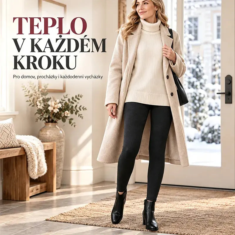 🔥50% SLEVA｜【S–5XL】Dámské teplé legíny z jehněčí vlny, oteplené a zhuštěné, vysoký pas, úzký střih, na podzim a zimu, novinka 2026