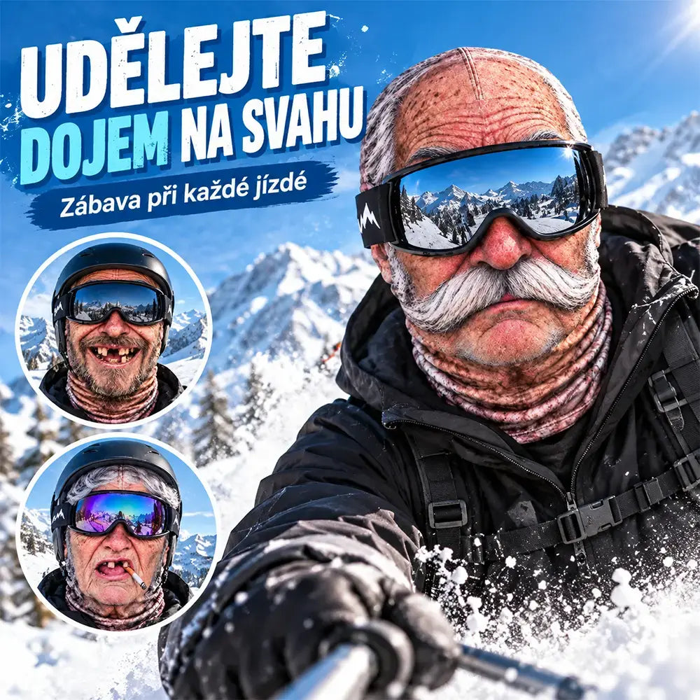 50% SLEVA 🔥😎 3D zábavná realistická lyžařská maska obličeje, teplá mikrovlákenná kukla, vhodná na lyžování, snowboard, cyklistiku a turistiku, 3 motivy