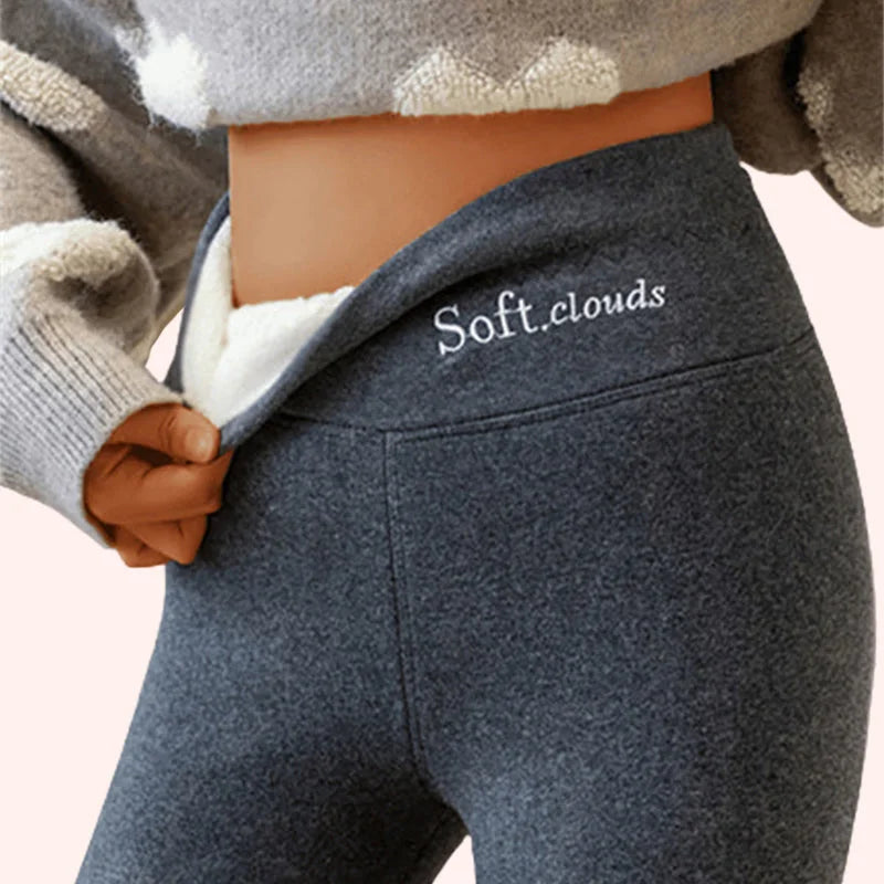 🔥50% SLEVA｜【S–5XL】Dámské teplé legíny z jehněčí vlny, oteplené a zhuštěné, vysoký pas, úzký střih, na podzim a zimu, novinka 2026