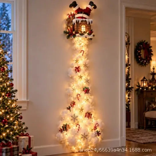 50% SLEVA🎄✨Vánoční nástěnné osvětlení Kouzelná stezka, LED vánoční dekorace na zeď, interiér i exteriér