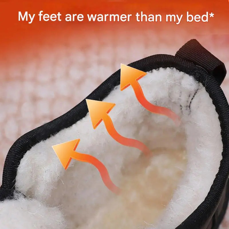 💖🌟50% SLEVA! ❄️⛄【35-42】Dámské zimní boty s výšivkou, zateplené vlněnou podšívkou, voděodolné, protiskluzová měkká podrážka, pohodlné boty pro seniory